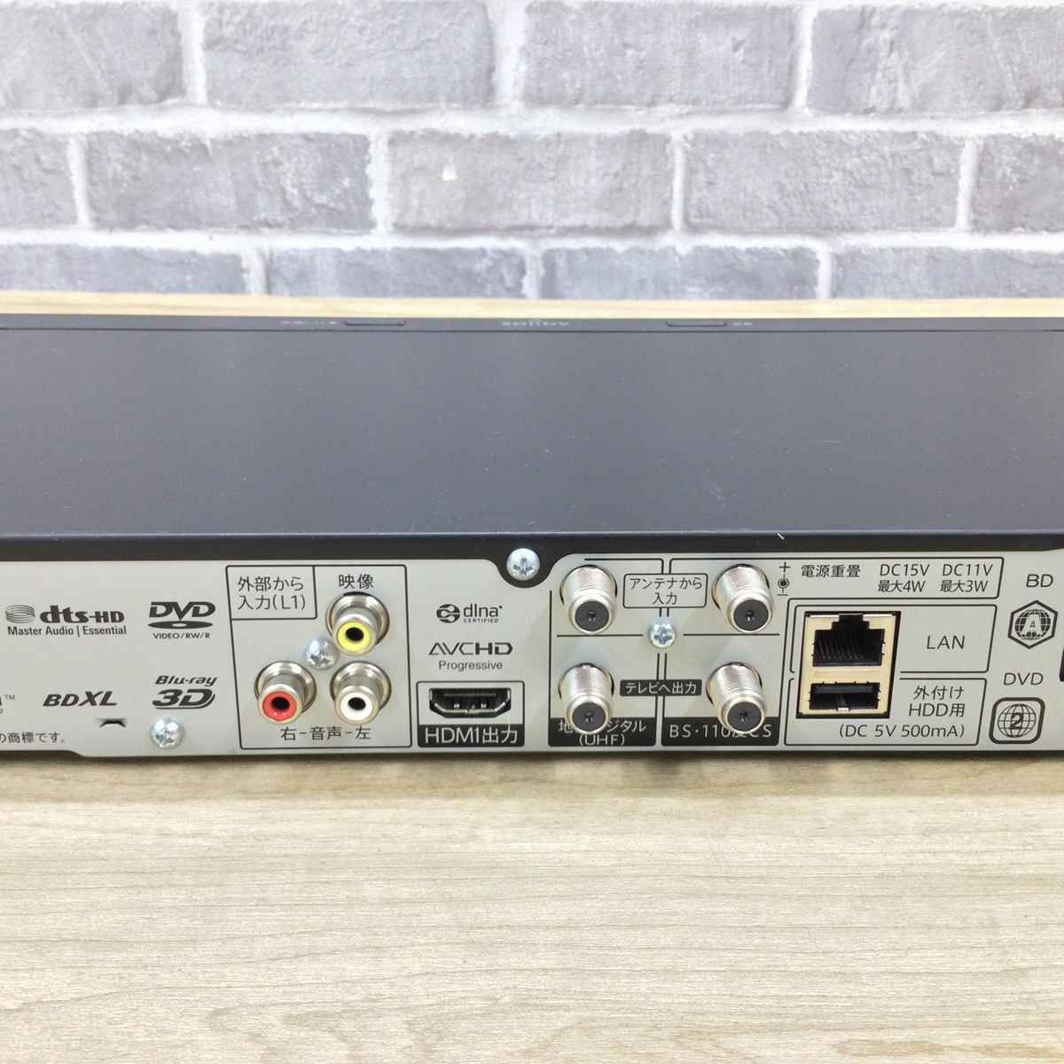 シャープ AQUOS ブルーレイレコーダー HDD1TB 2番組同時録画 ブラック BD-NW1000 2016年製