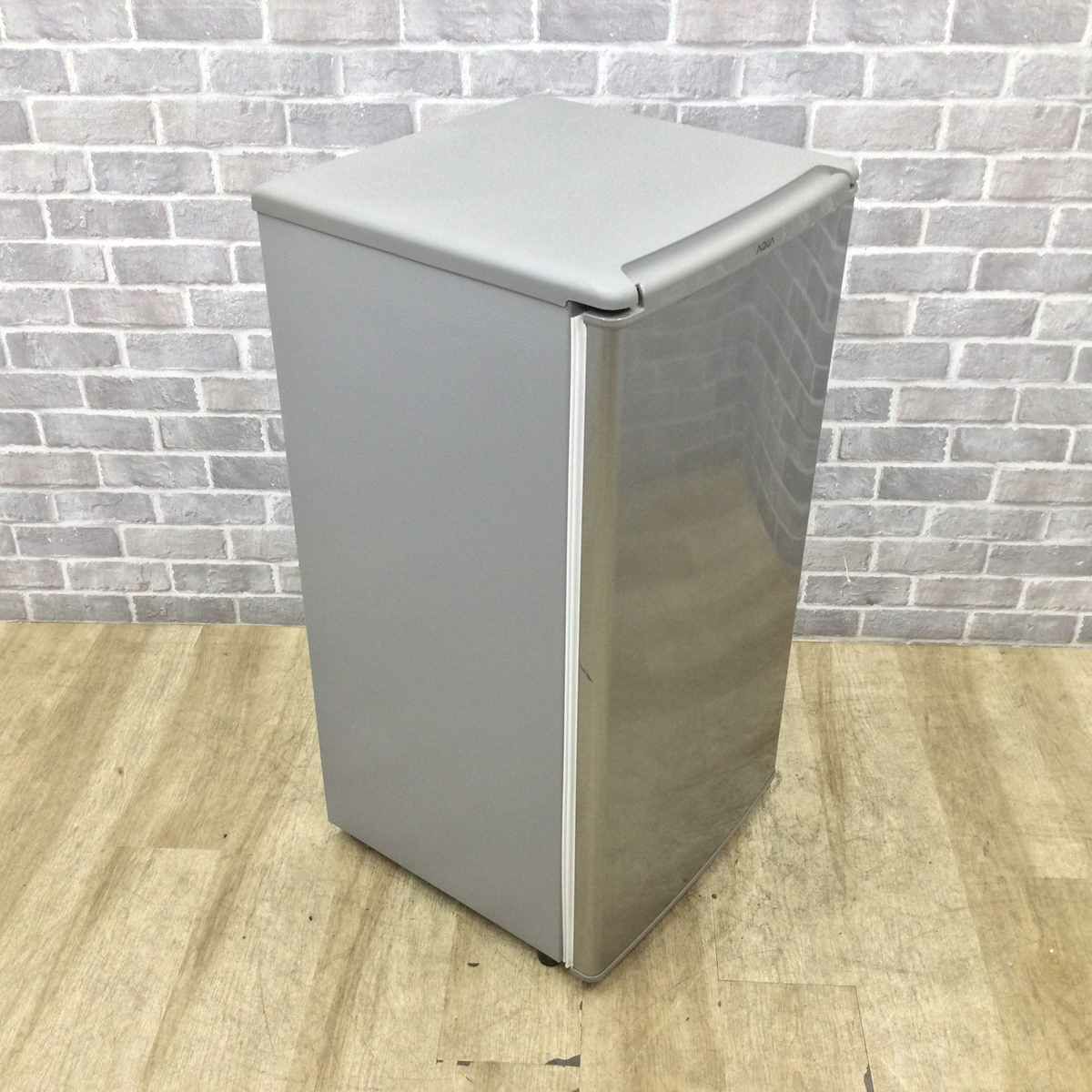 アクア 冷蔵庫 1ドア 75L 右開き シルバー AQR-8G 2021年製