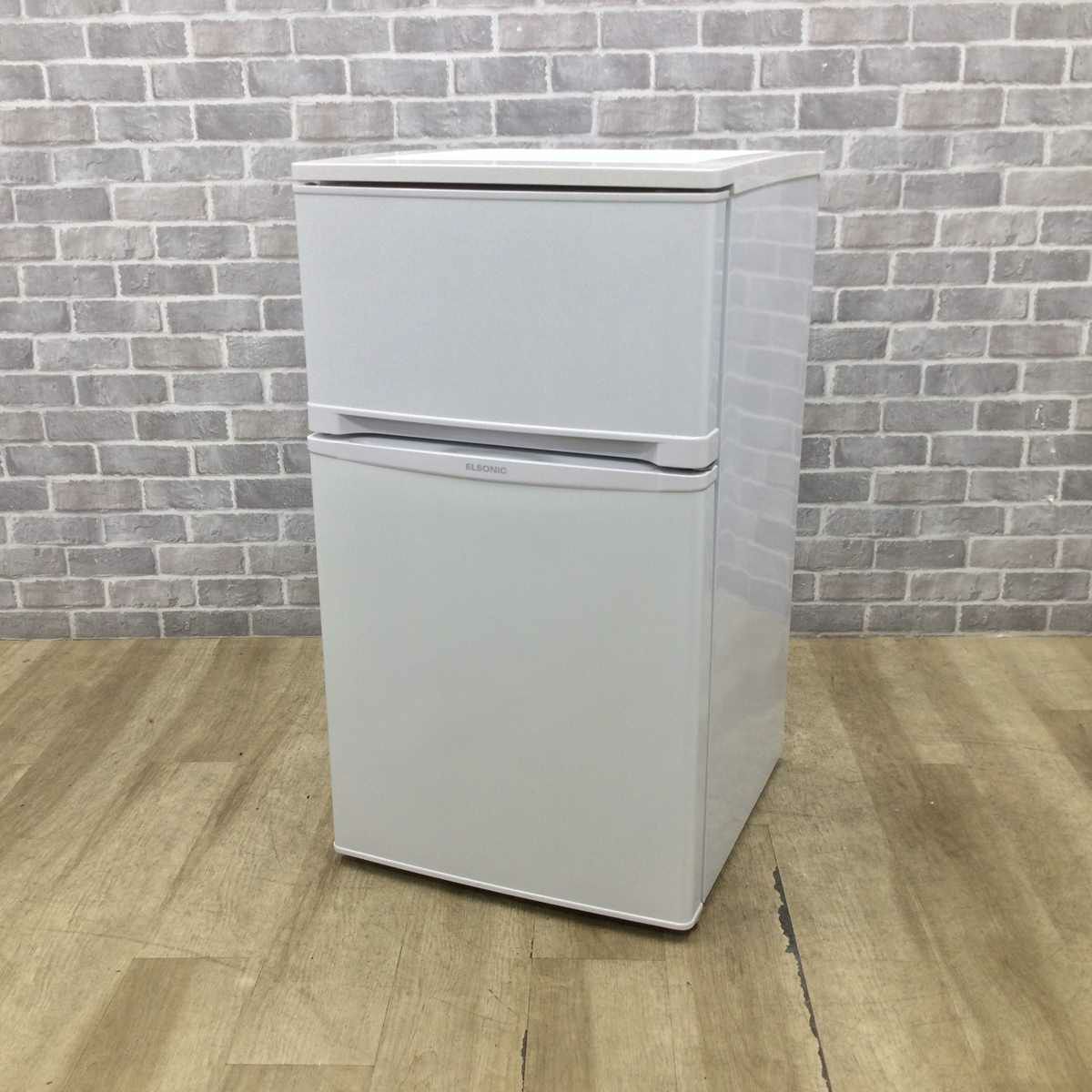 エルソニック 冷蔵庫 2ドア 83L ホワイト EJ-R832W 2021年製