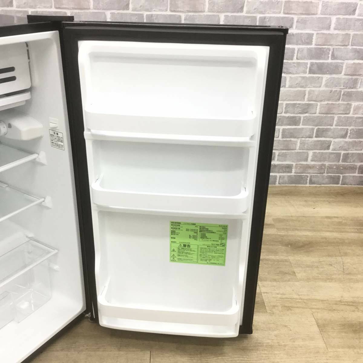 アイリスオーヤマ 冷蔵庫 1ドア 93L 右開き ブラック IRJD-9A-B 2023年製