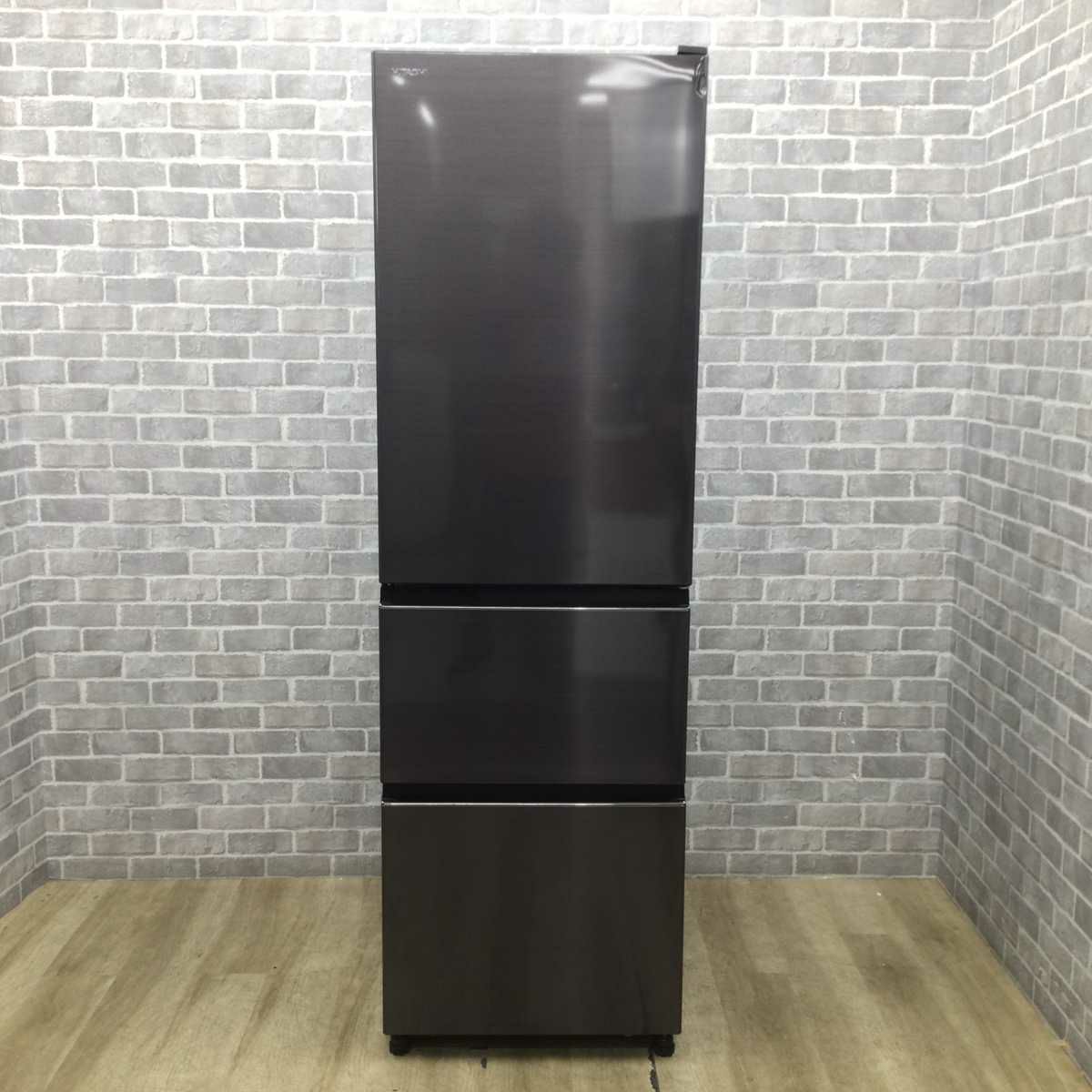 日立 冷蔵庫 3ドア 315L  右開き ブラック R-V32KV-K 2020年製