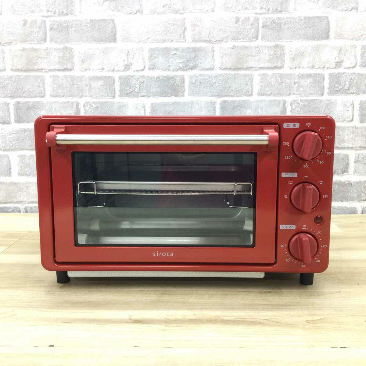 シロカ コンベクションオーブン 1200W レッド ST-4N231(R) 2024年製