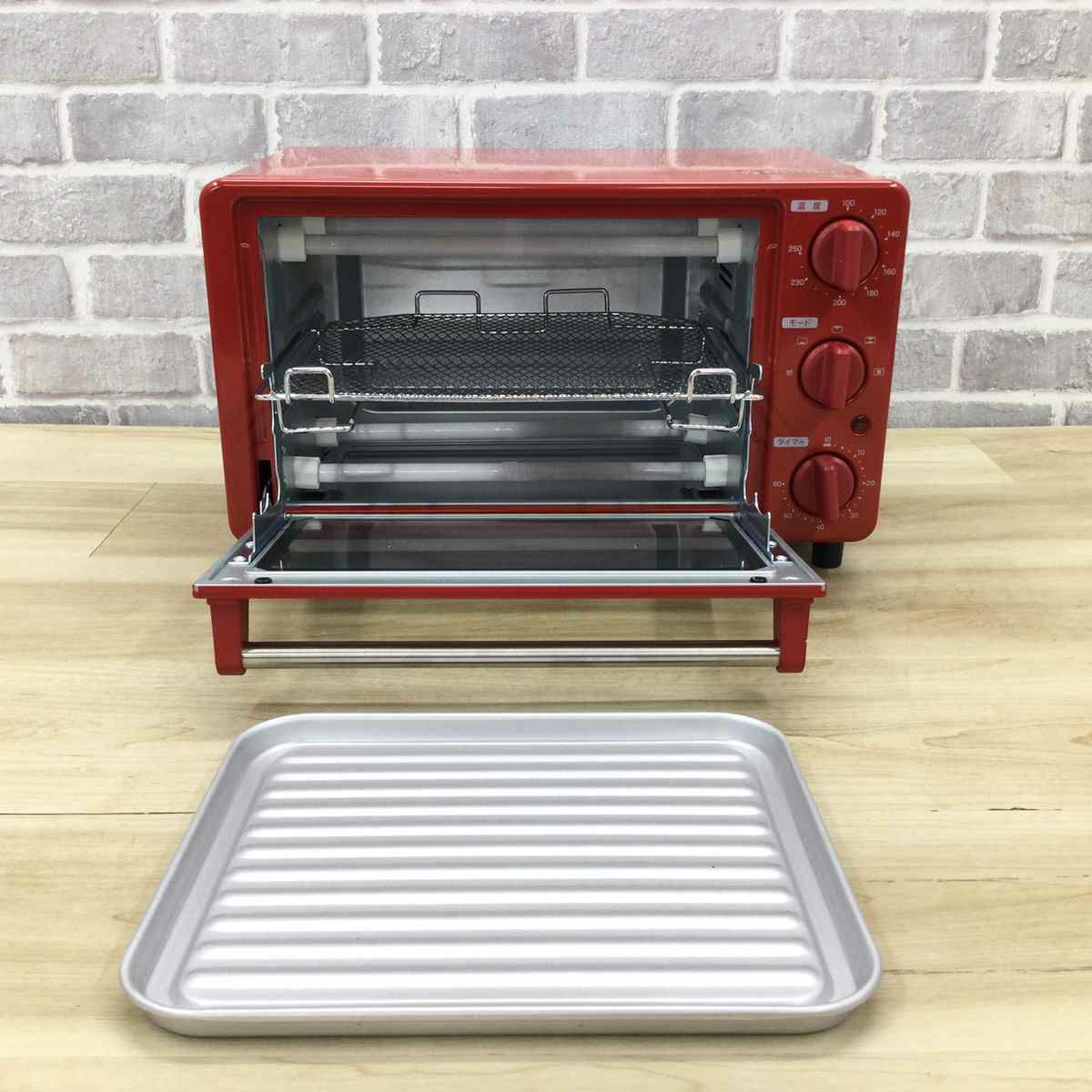 シロカ コンベクションオーブン 1200W レッド ST-4N231(R) 2024年製