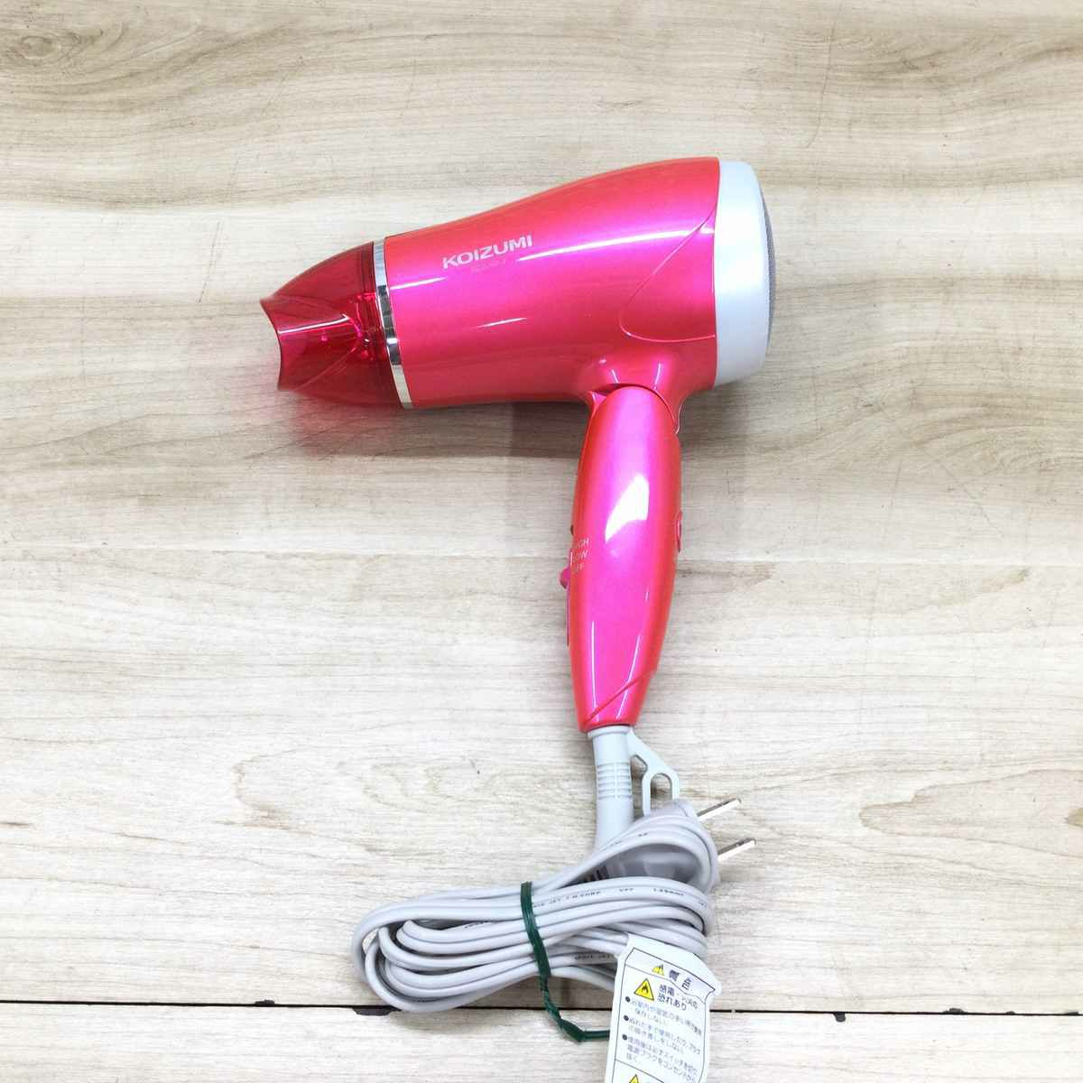 コイズミ マイナスイオンドラィヤー ピンク KDD-0017 2023年製