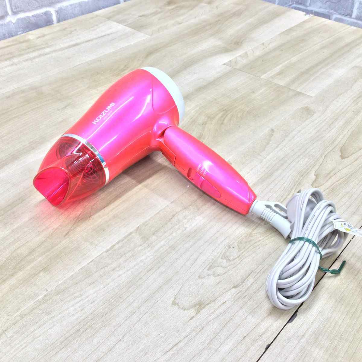 コイズミ マイナスイオンドラィヤー ピンク KDD-0017 2023年製