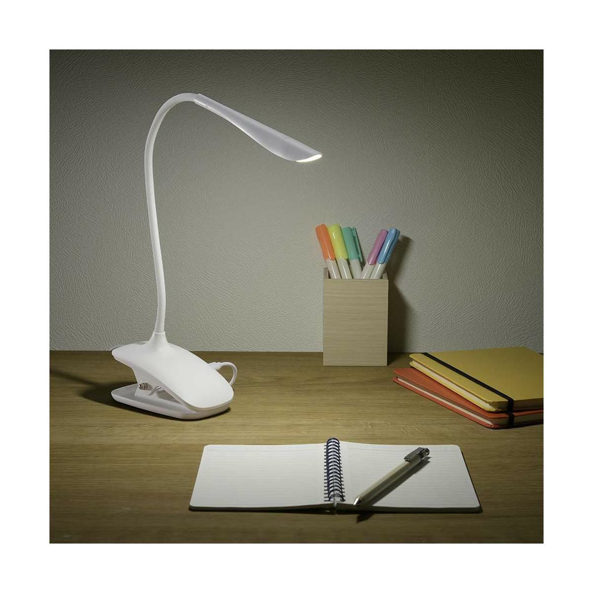 【新品】オーム電機 LEDクリップライト ホワイト LTC-LC09U-WN