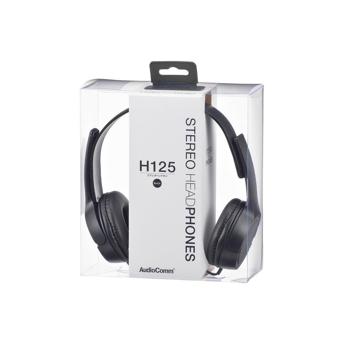 【新品】オーム電機 ステレオヘッドホン 密閉型 ブラック HP-H125N-K