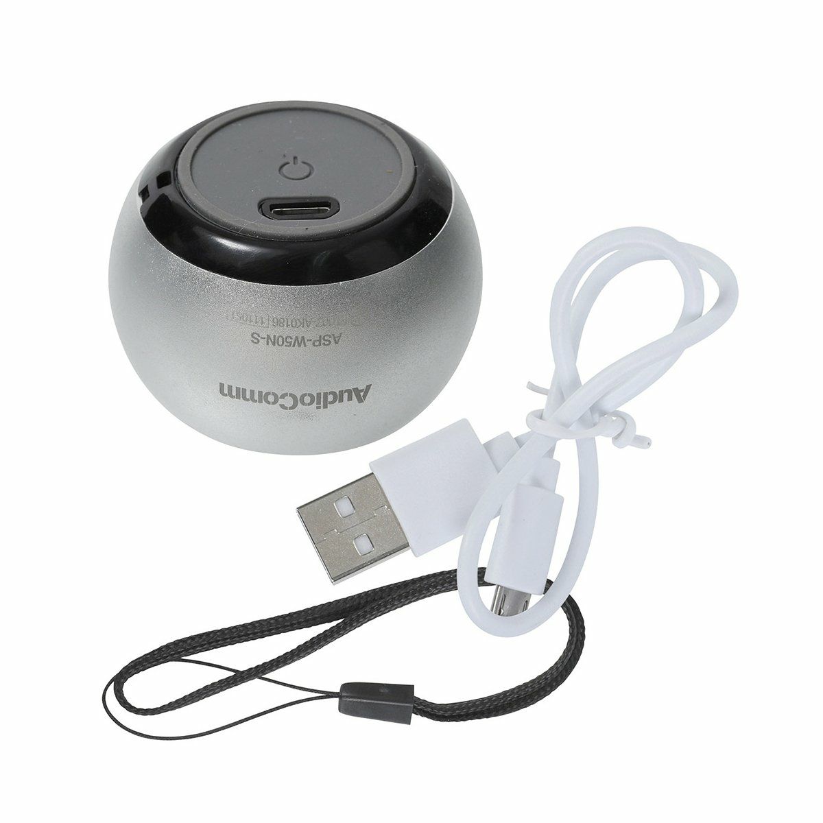 【新品】オーム電機 Bluetoothワイヤレスミニスピーカー シルバー ASP-W50N-S