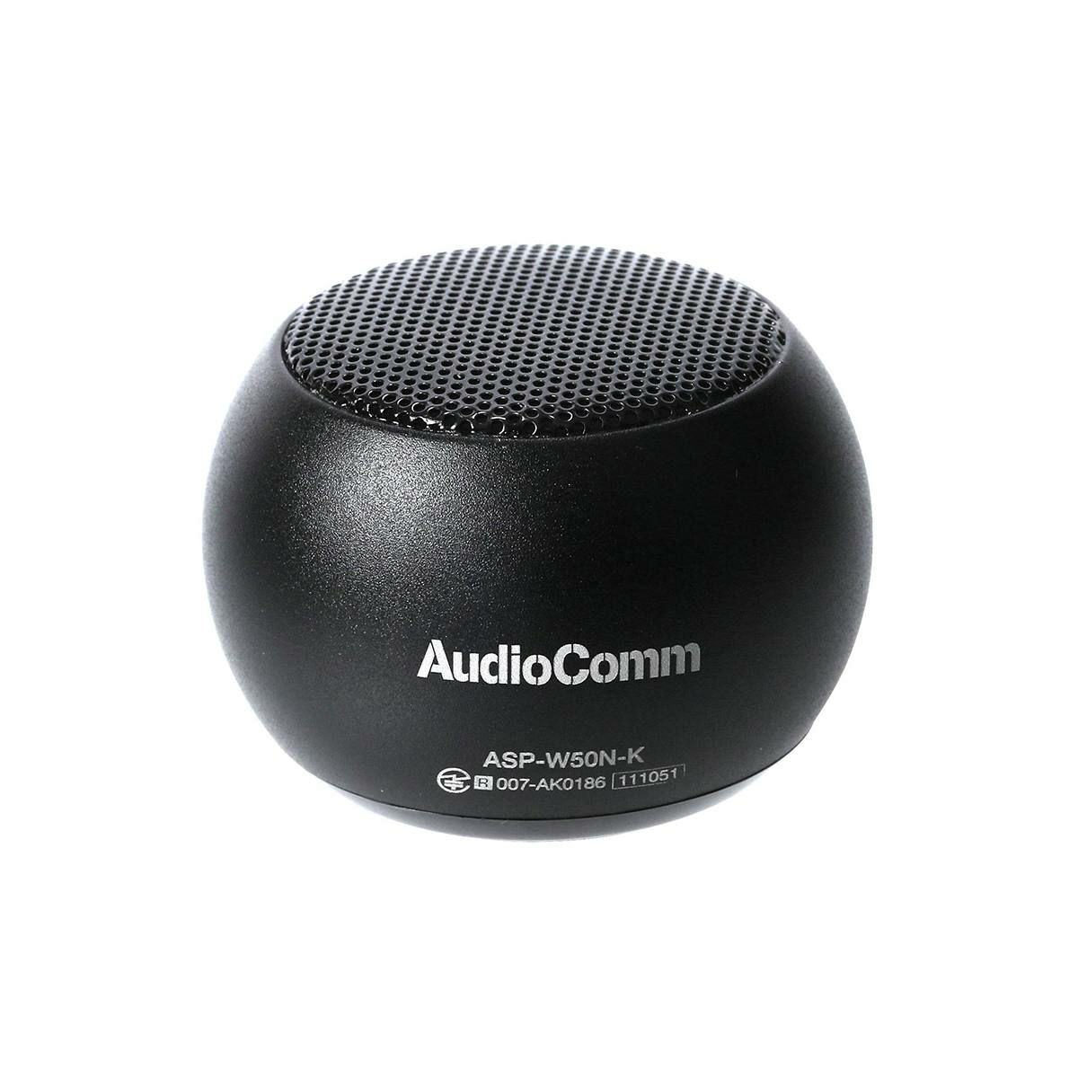 【新品】オーム電機 Bluetoothワイヤレスミニスピーカー ブラック ASP-W50N-K