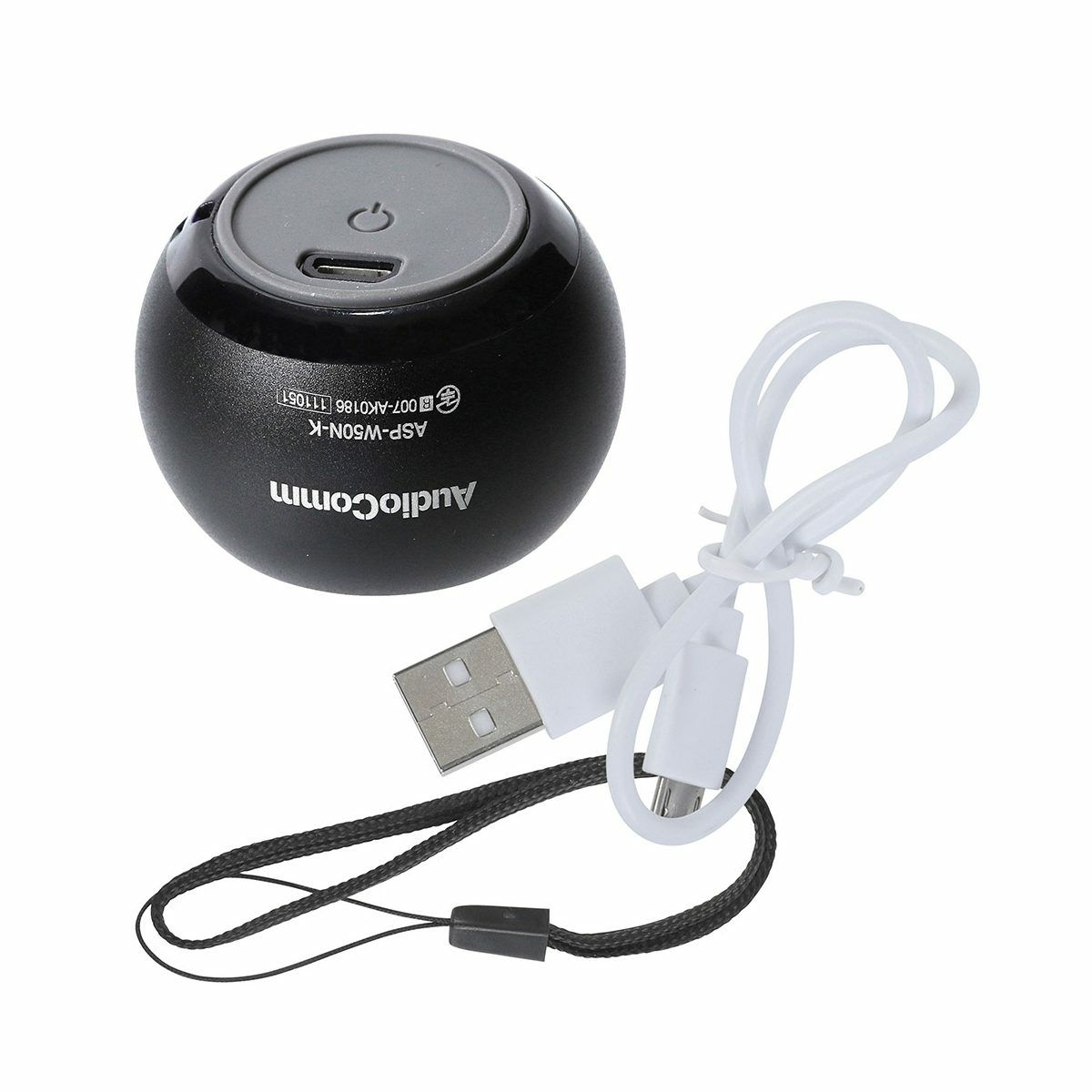 【新品】オーム電機 Bluetoothワイヤレスミニスピーカー ブラック ASP-W50N-K