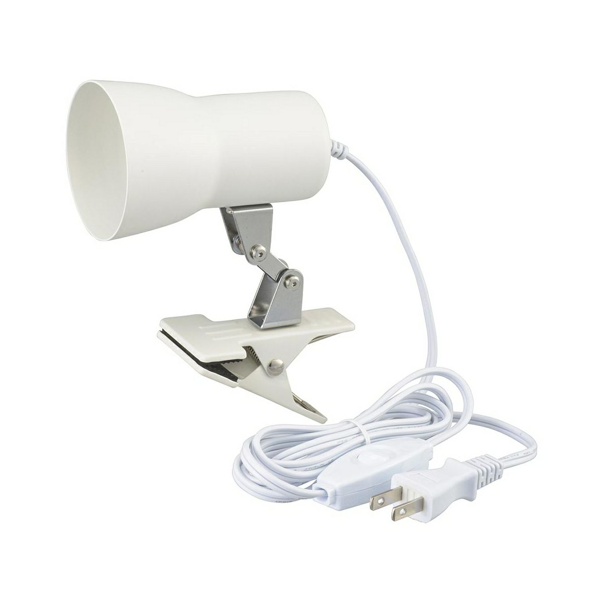 【新品】オーム電機 クリップライト ホワイト LTC-N117AK-W