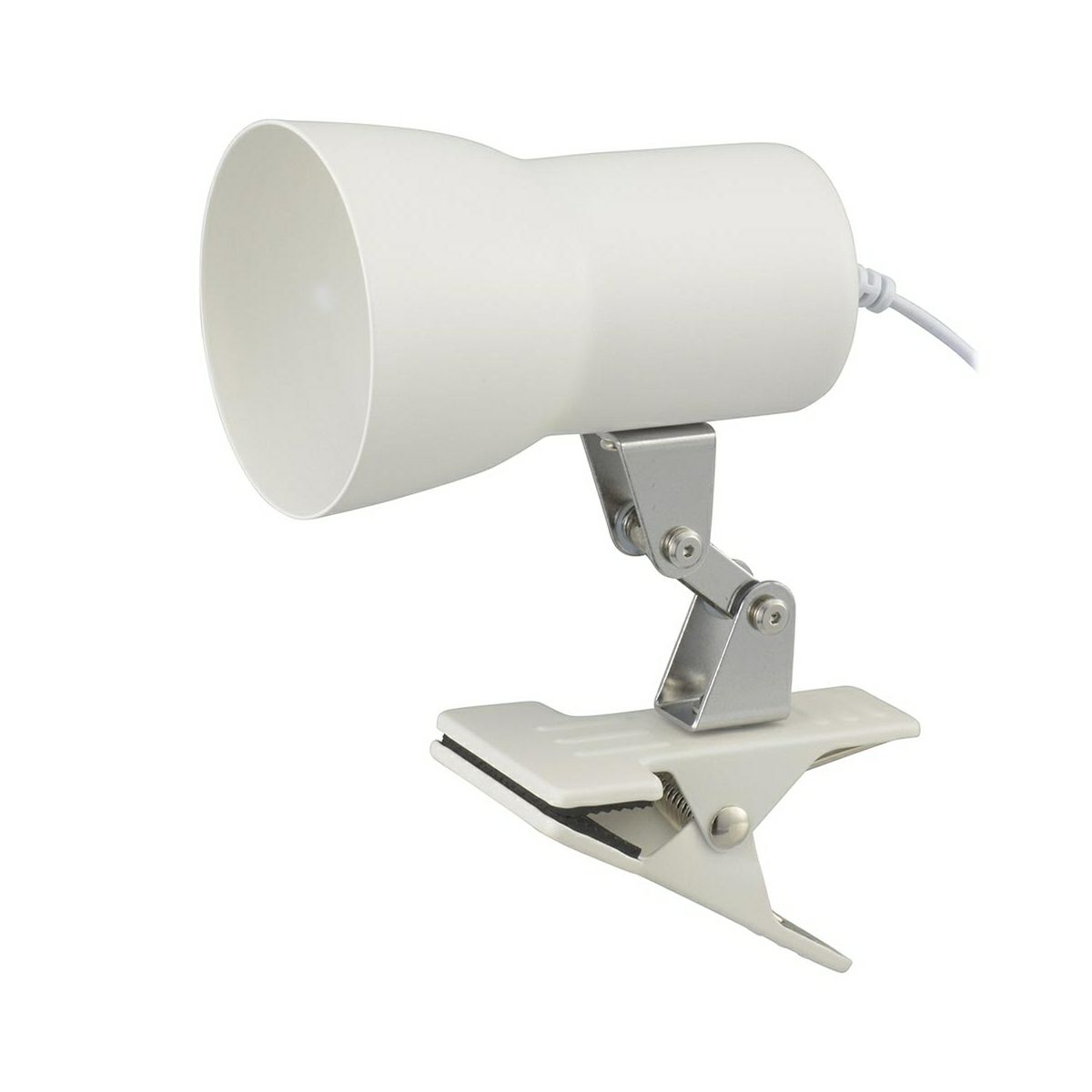 【新品】オーム電機 クリップライト ホワイト LTC-N117AK-W