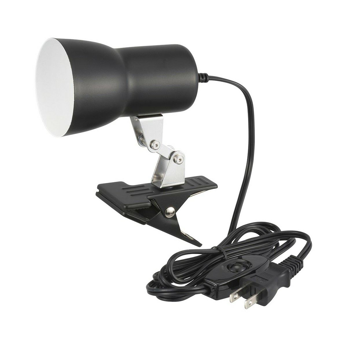 【新品】オーム電機 クリップライト ブラック LTC-N117AK-K