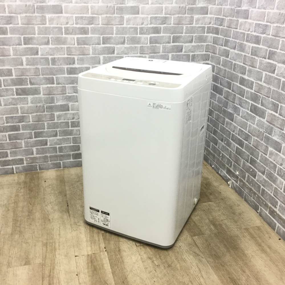 シャープ 洗濯機 4.5kg 縦型 ホワイト ES-GE45R 2016年製