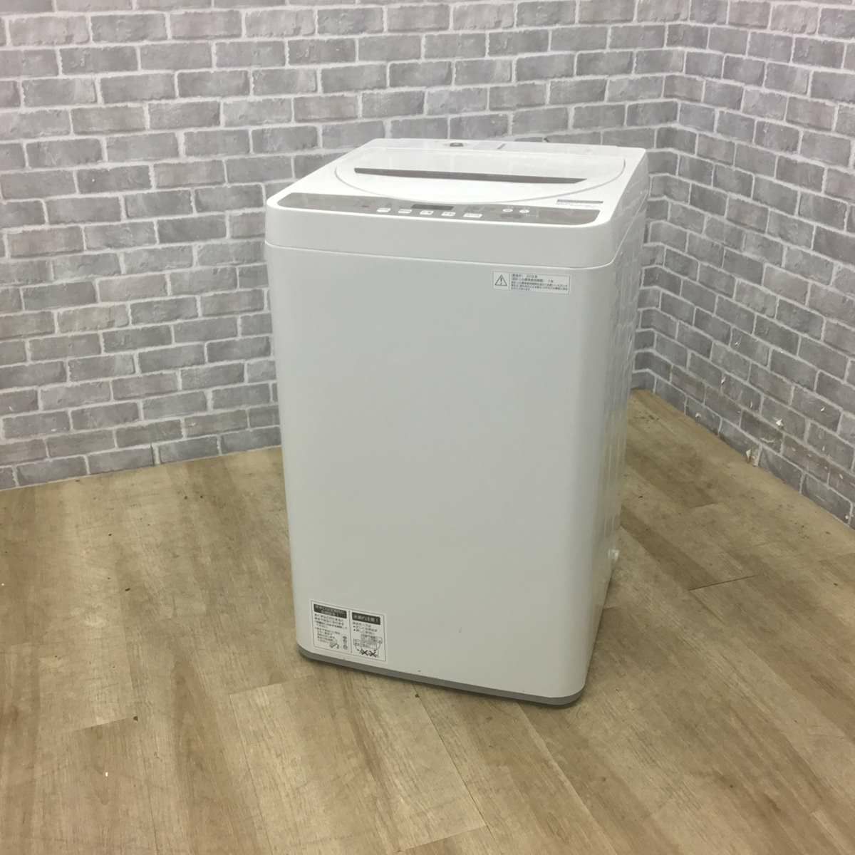 シャープ 洗濯機 4.5kg 縦型 ホワイト ES-GE4B 2018年製