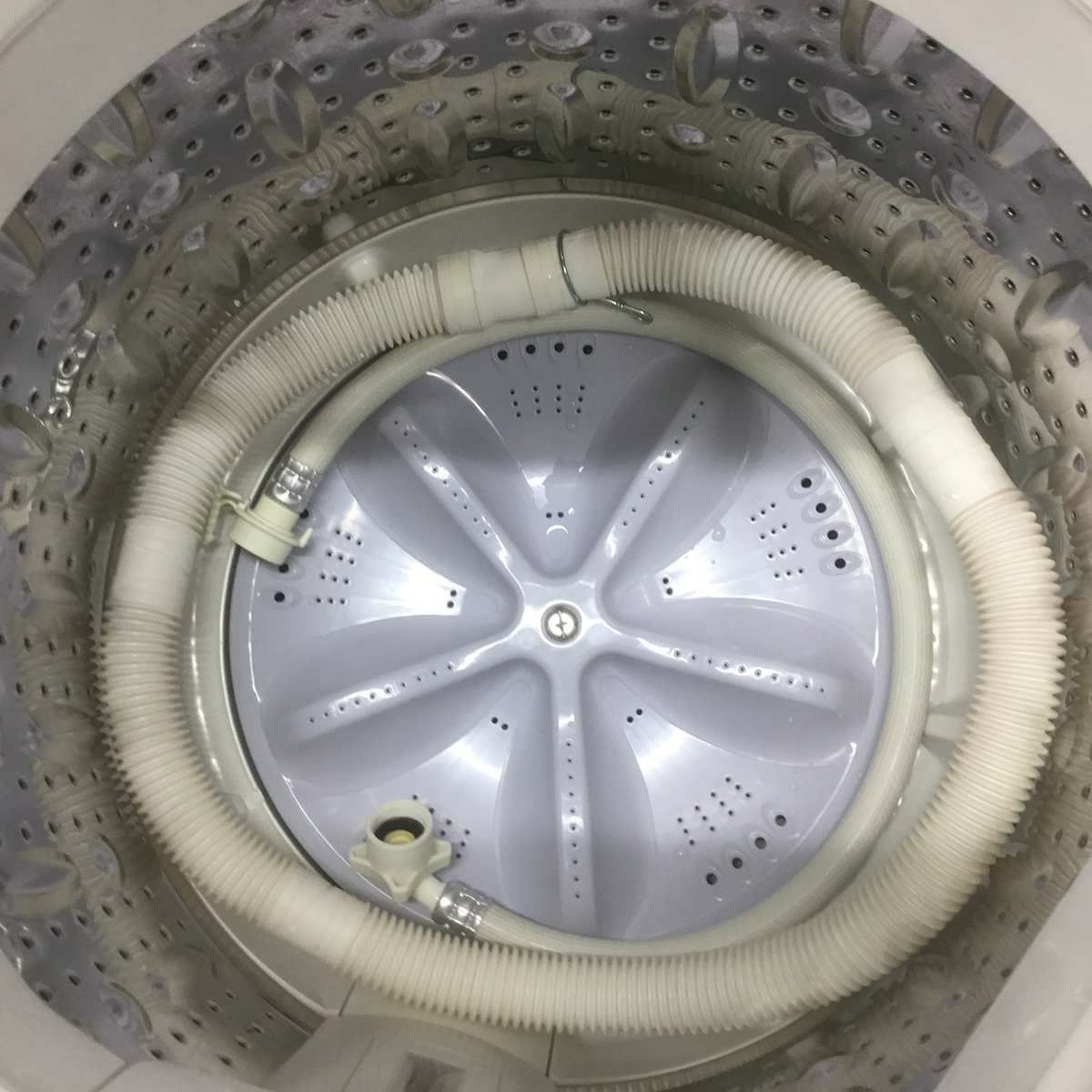 シャープ 洗濯機 4.5kg 縦型 ホワイト ES-GE4B 2018年製