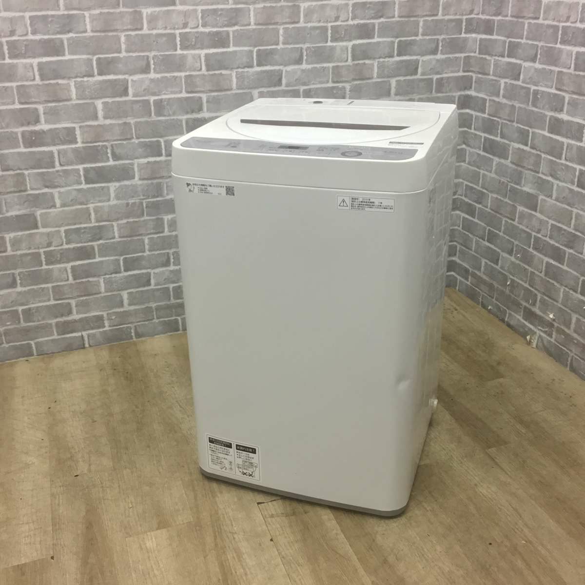 シャープ 洗濯機 4.5kg 縦型 ホワイト ES-GE4C 2019年製