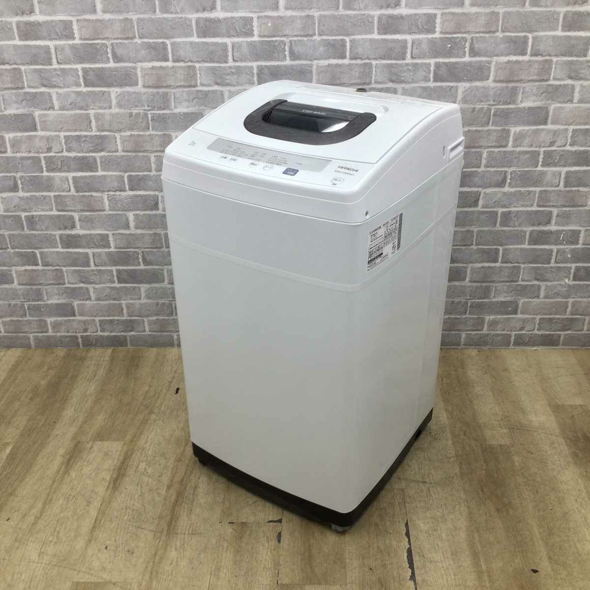 日立 洗濯機 5.0kg 縦型 ホワイト NW-50E 2020年製