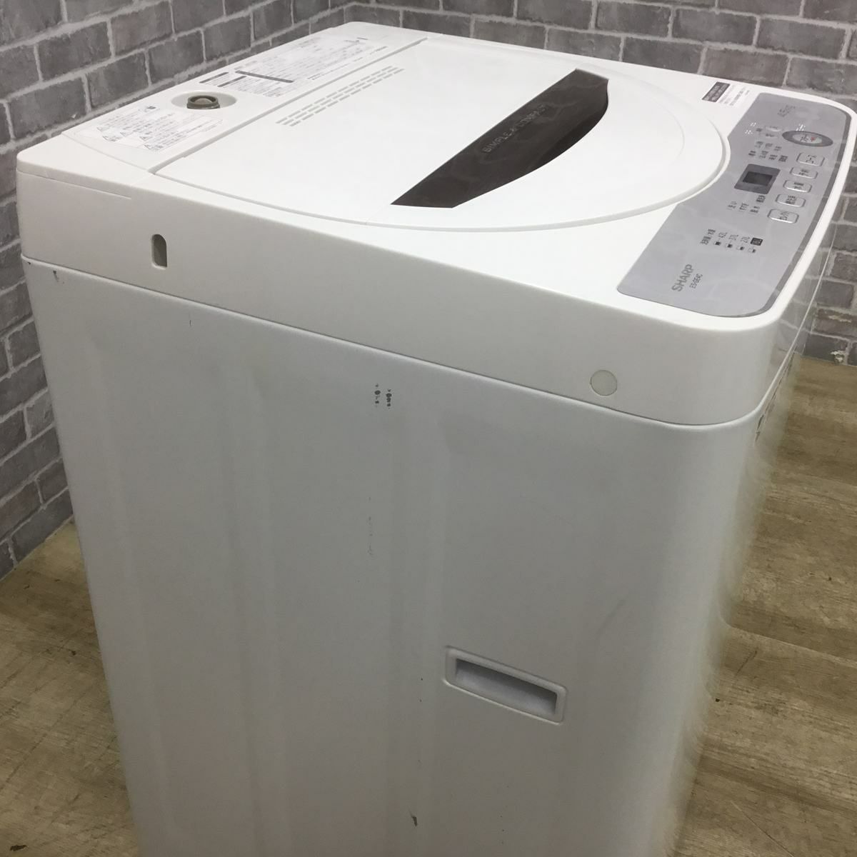 シャープ 洗濯機 4.5kg 縦型 ホワイト ES-GE4C 2019年製