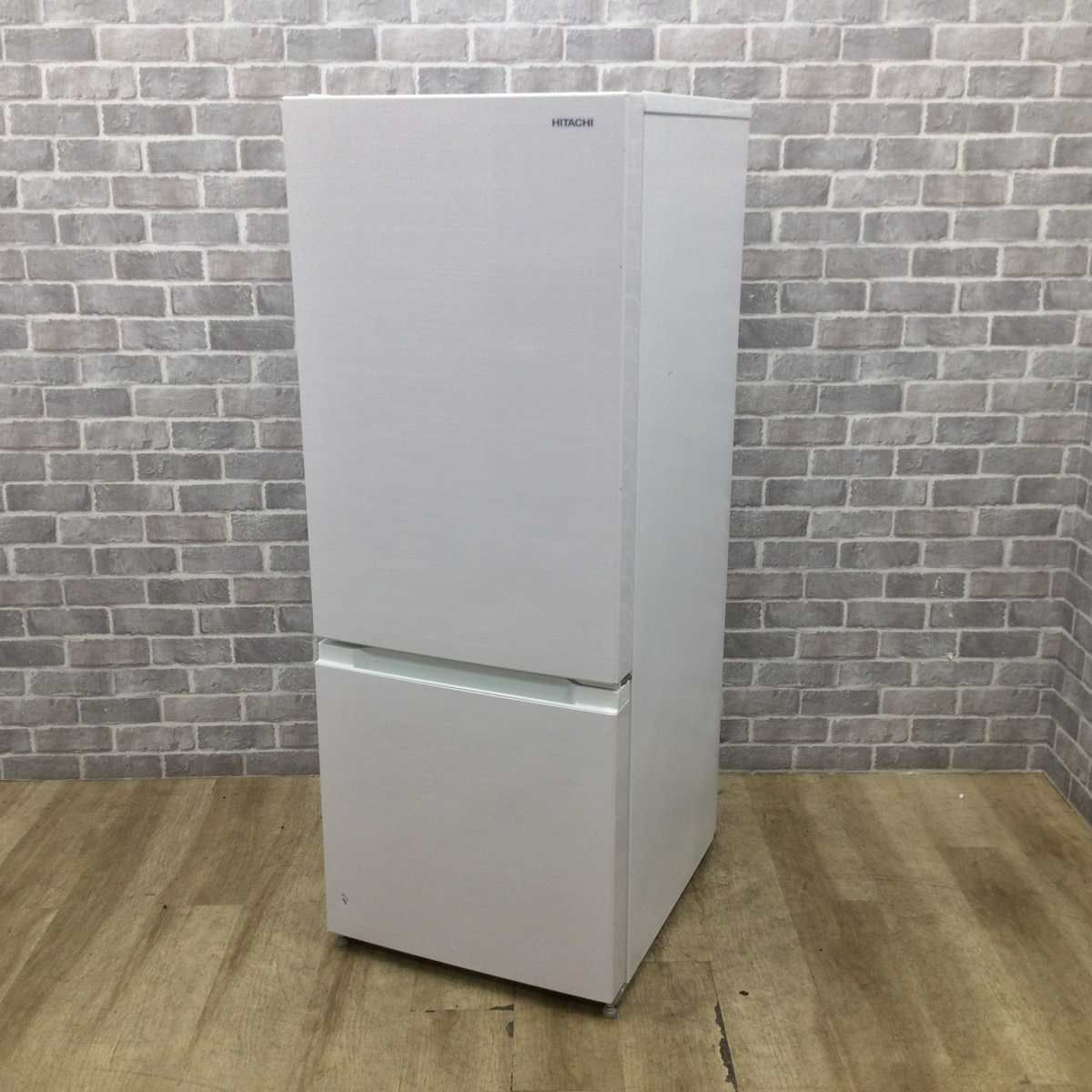 日立 冷蔵庫 2ドア 154L 右開き ホワイト RL-154JA-W 2019年製