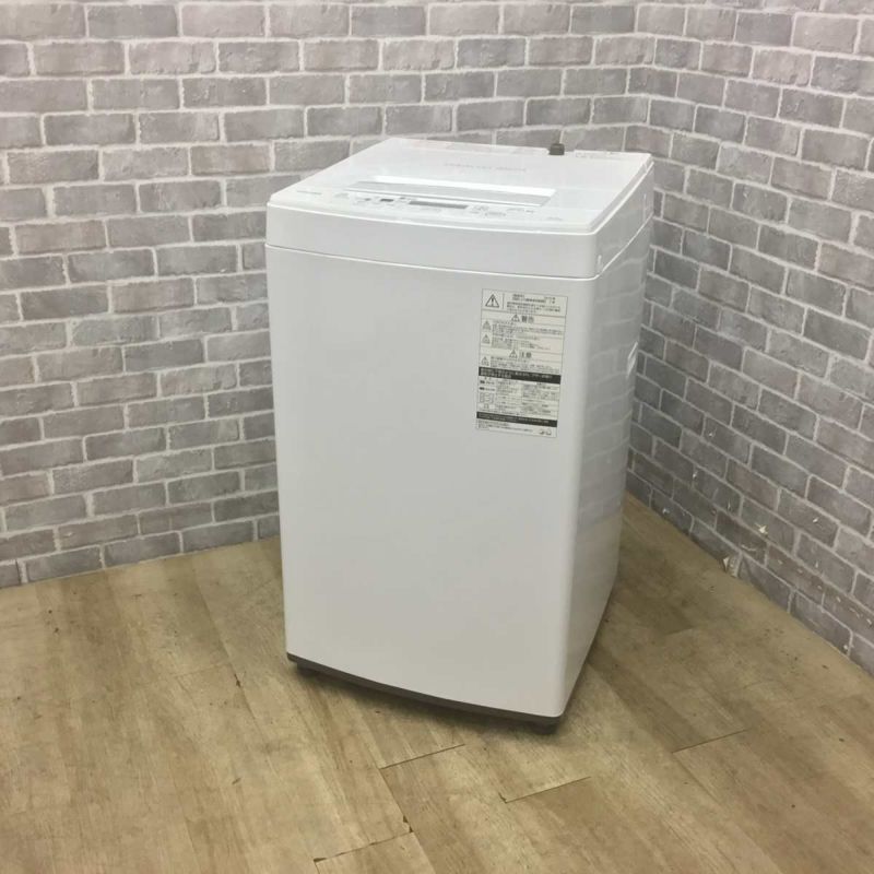東芝 洗濯機 4.5kg 縦型 ホワイト AW-45M7(W) 2019年製