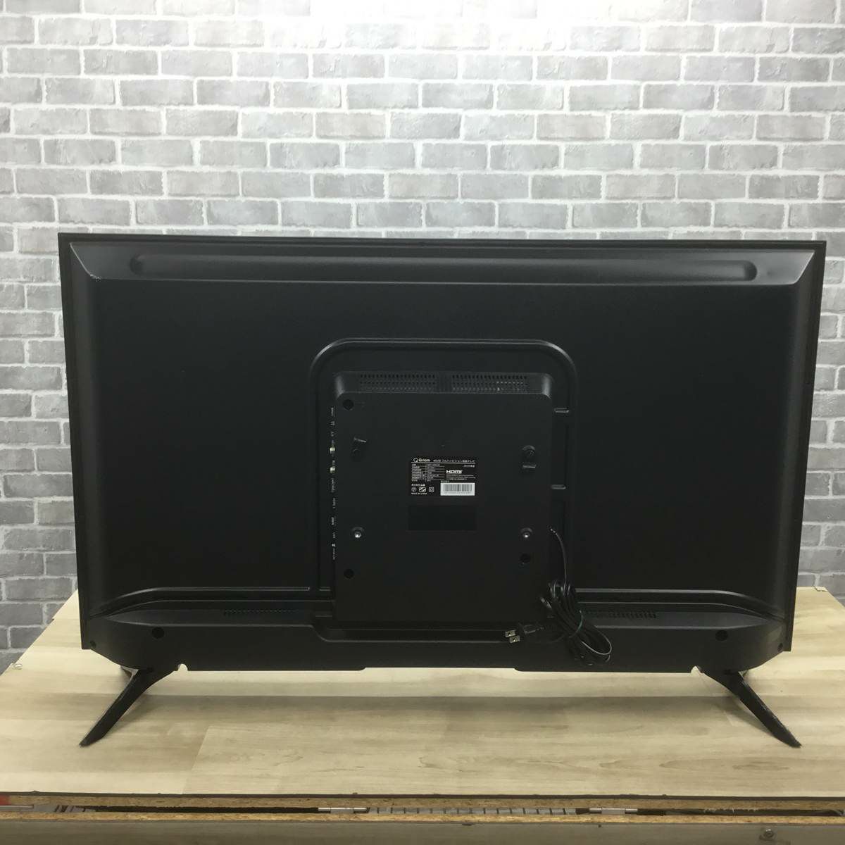 ヤマゼン テレビ 40インチ ブラック QRT-40W2K 2019年製