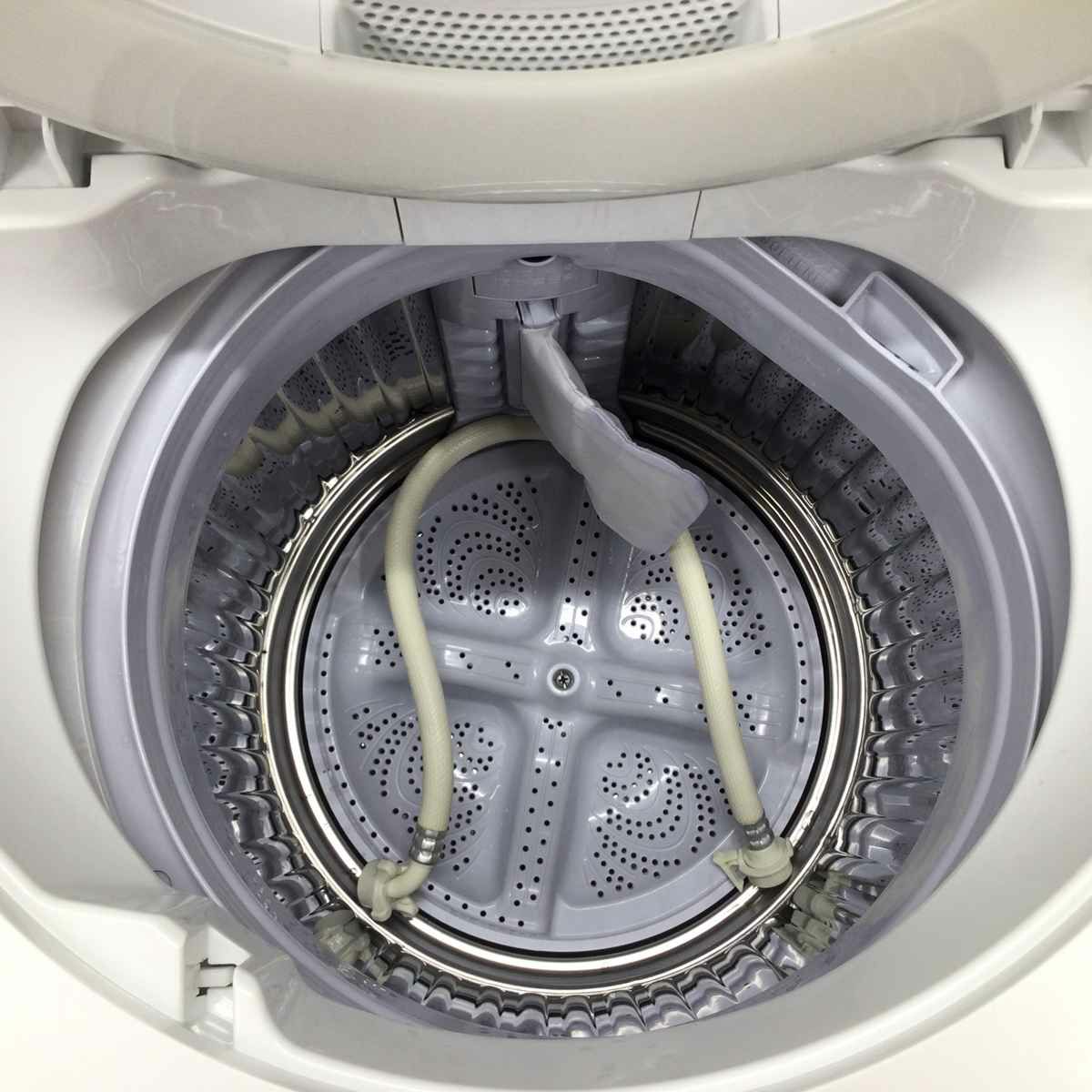 シャープ 洗濯機 6.0kg 縦型 ホワイト ES-GE6B 2018年製