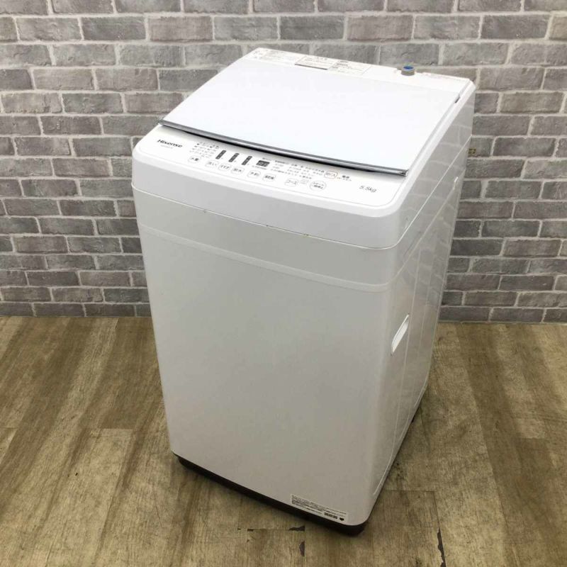 ハイセンス 洗濯機 5.5kg 縦型 ホワイト HW-G55A-W 2018年製