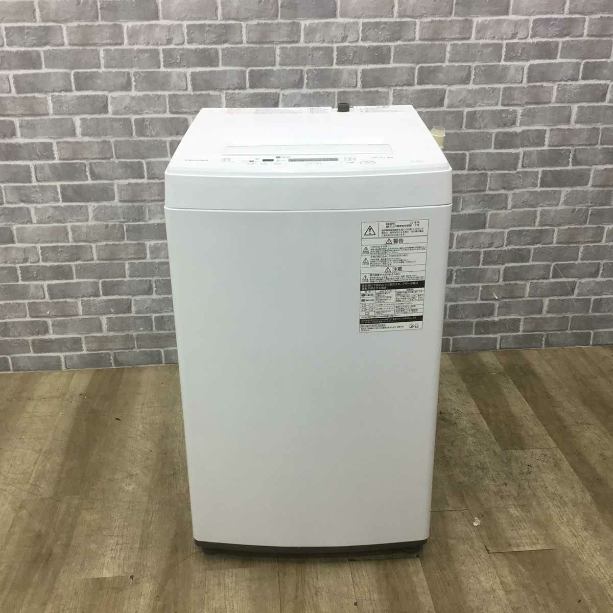 東芝 全自動洗濯機 4.5kg ホワイト AW-45M5(W) 2018年製