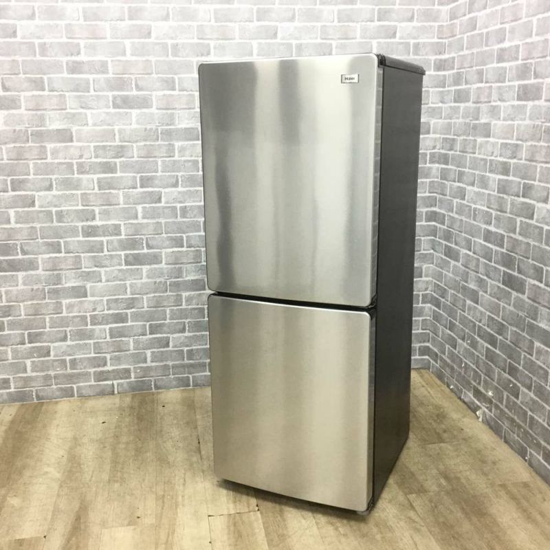 ハイアール 冷蔵庫 2ドア 148L 右開き シルバー JR-XP2NF148F 2019年製