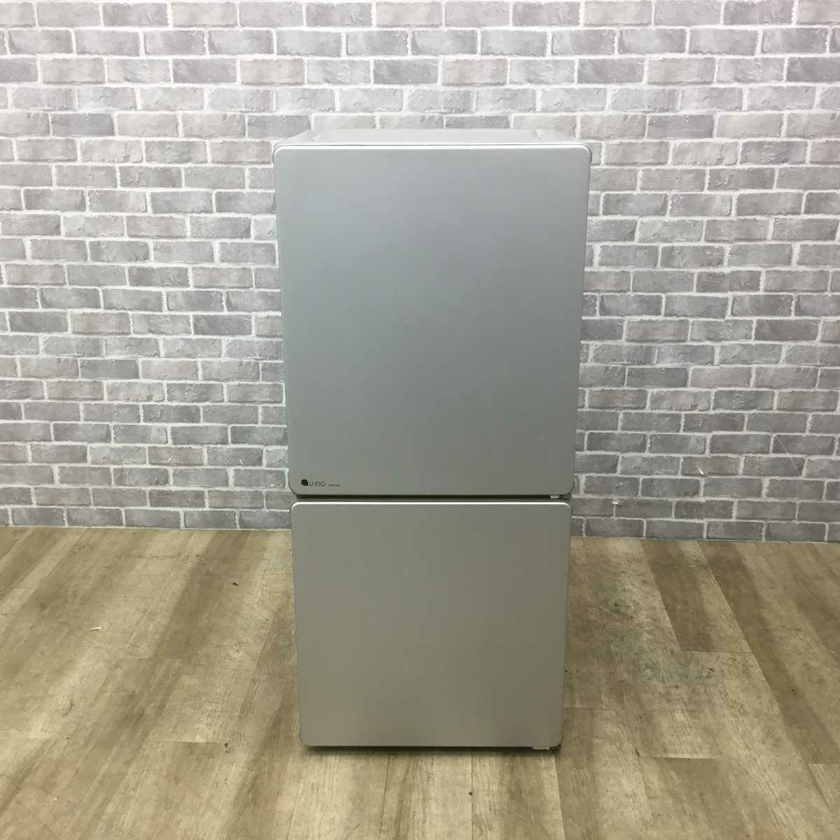 ユーイング 冷蔵庫 2ドア 110L 右開き シルバー UR-J110H 2016年製