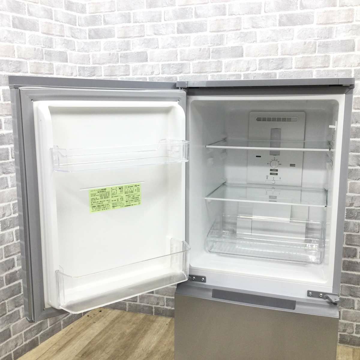 シャープ 冷蔵庫 2ドア152Lどっちもドア SJ-D15G-S 2020年製