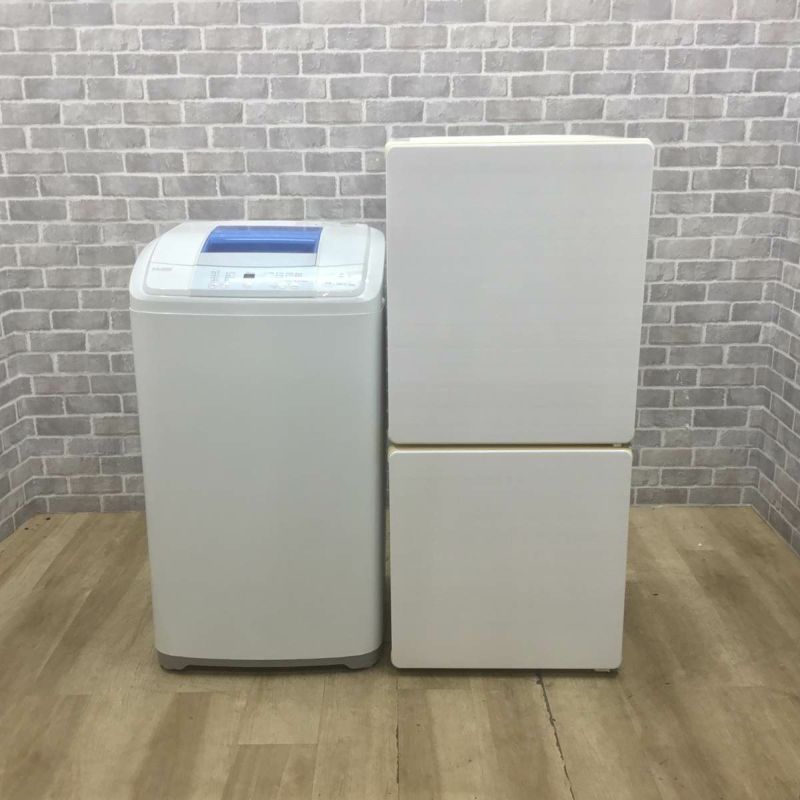 家電セット 2点セット ユーイング 冷蔵庫 110L ハイアール 洗濯機 5.0kg