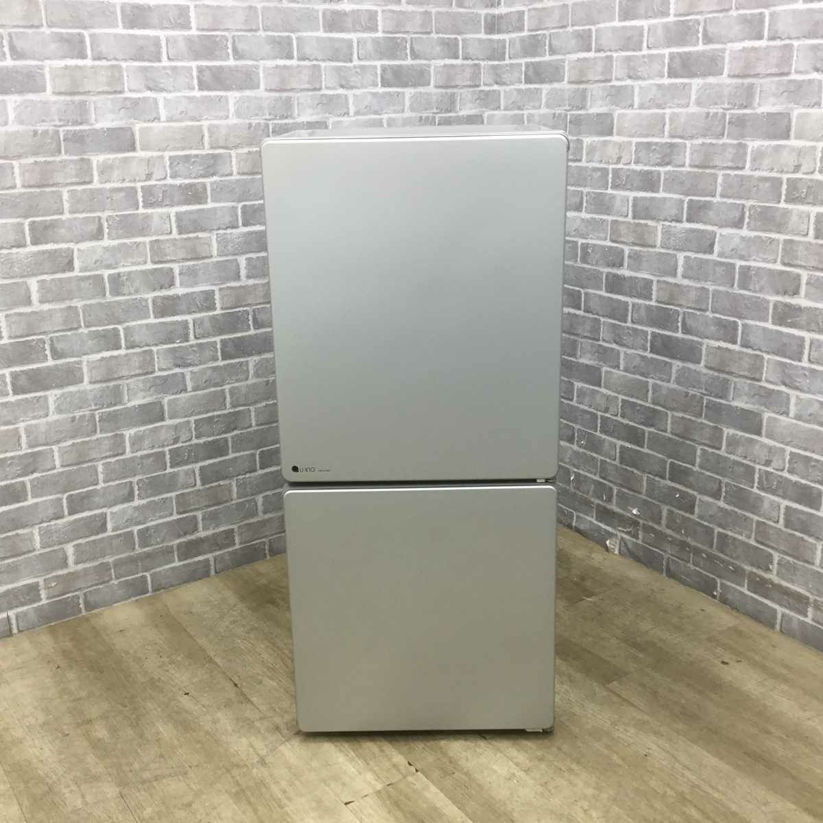 ユーイング 冷蔵庫 2ドア 110L 右開き シルバー UR-J110H 2016年製