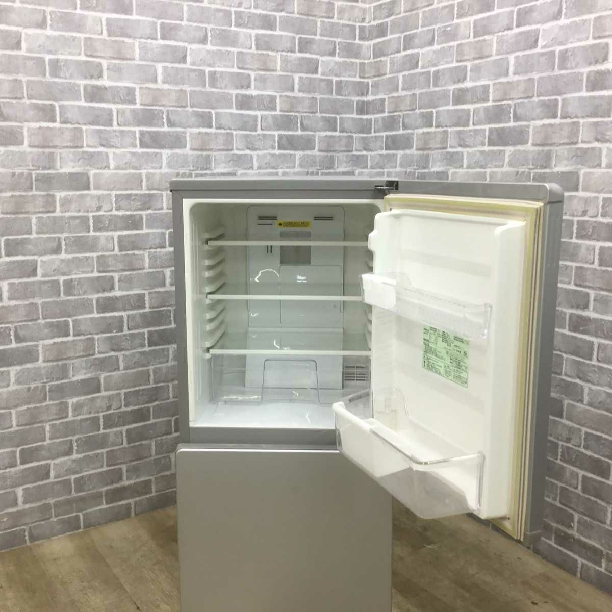 ユーイング 冷蔵庫 2ドア 110L 右開き シルバー UR-J110H 2016年製