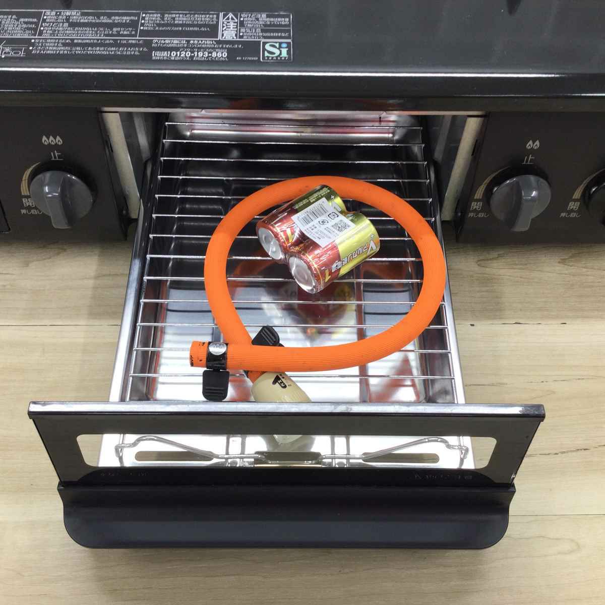 パロマ ガスコンロ LPガス 約56cm幅 左強火力 ブラック IC-S37K-1L 2020年製