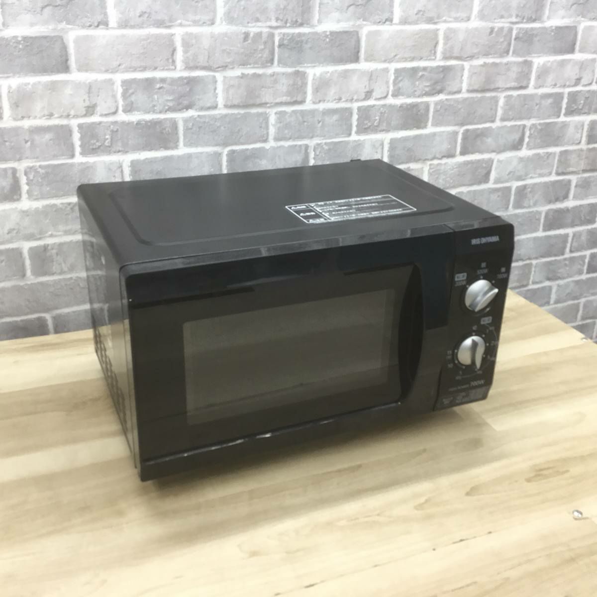 アイリスオーヤマ 電子レンジ 18L 50Hz専用 ブラック EMO-F518-5-B 2021年製