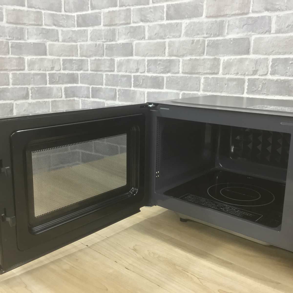 アイリスオーヤマ 電子レンジ 18L 50Hz専用 ブラック EMO-F518-5-B 2021年製