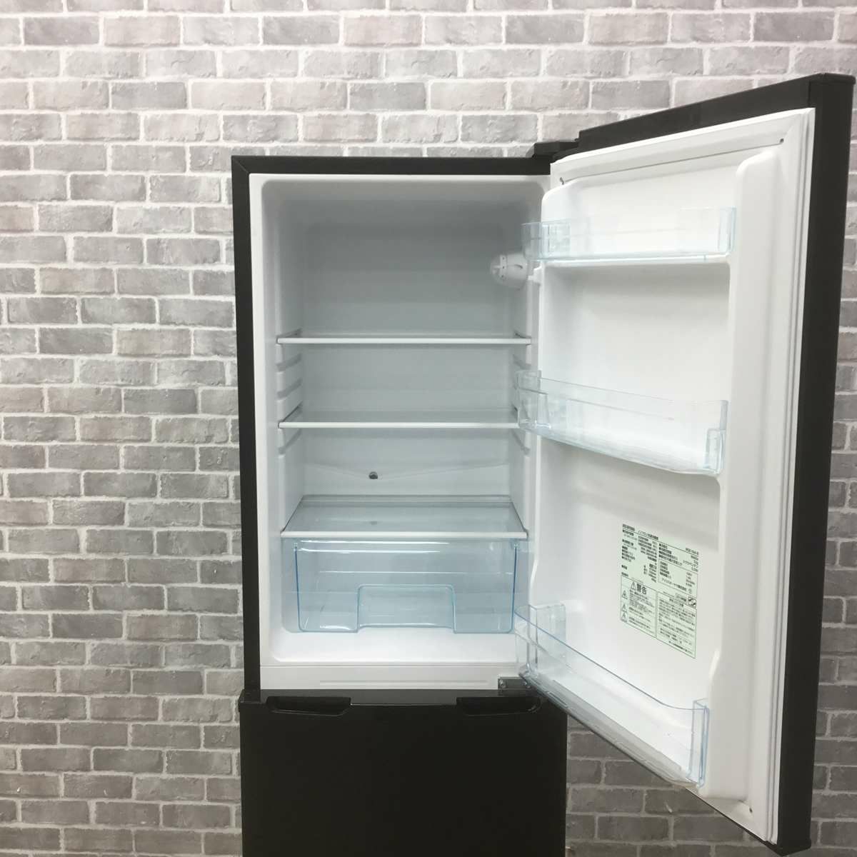 アイリスオーヤマ 冷蔵庫 2ドア 162L 右開き ブラック IRSE-16A-B 2019