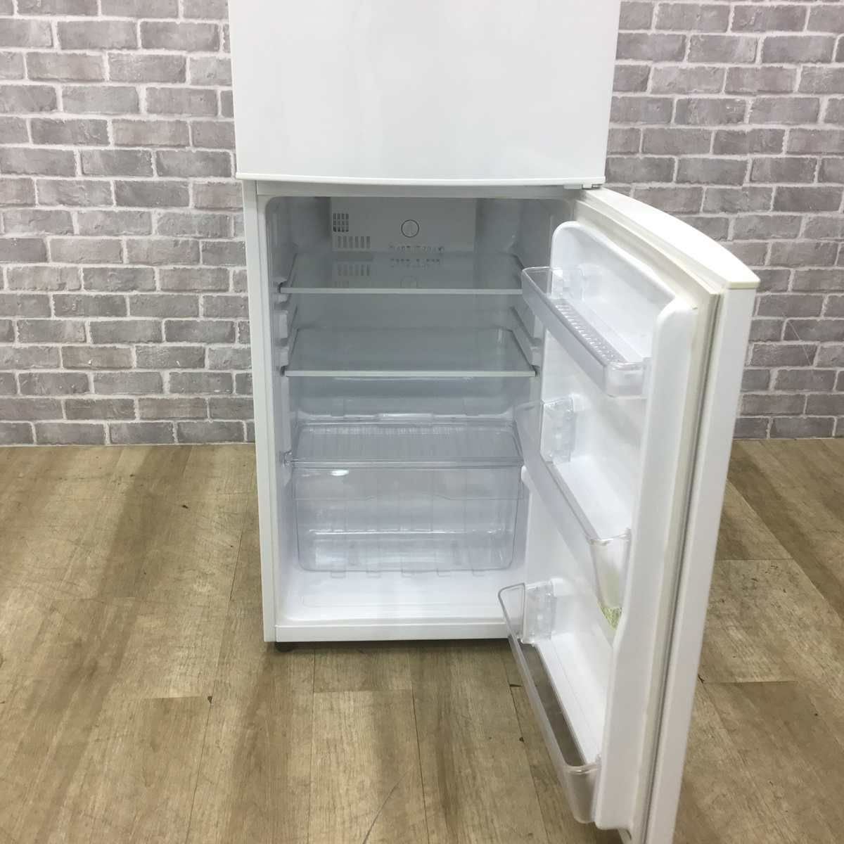 ユーイング 冷蔵庫 2ドア 140L 右開き ホワイト UR-F140J-W 2017年製