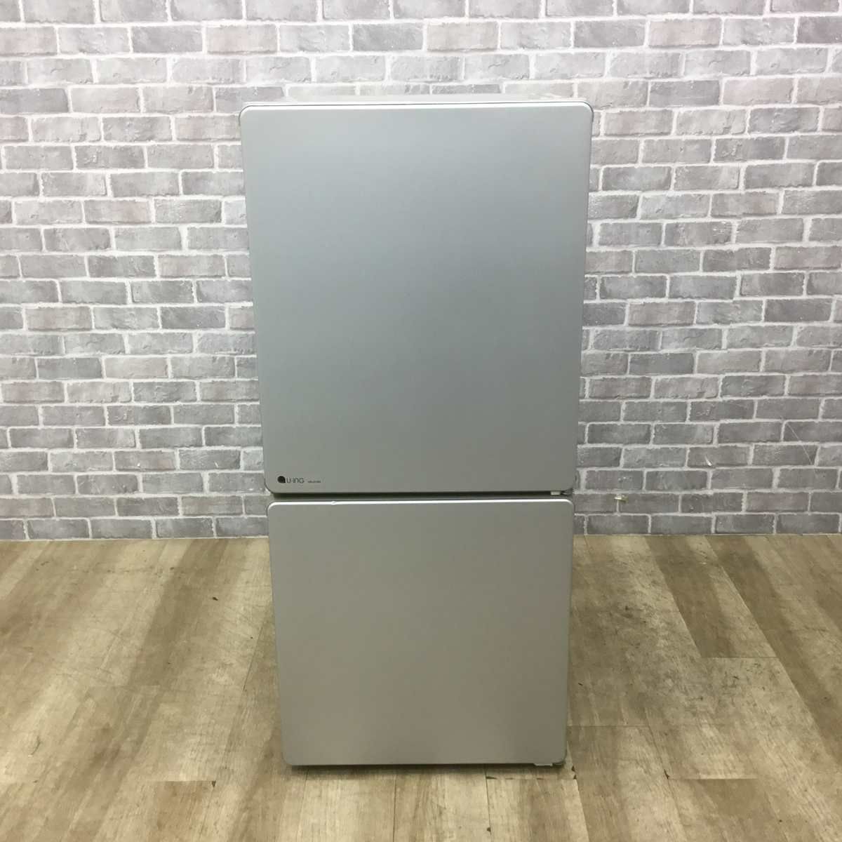 ユーイング 冷蔵庫 2ドア 110L 右開き シルバー UR-J110H 2016年製