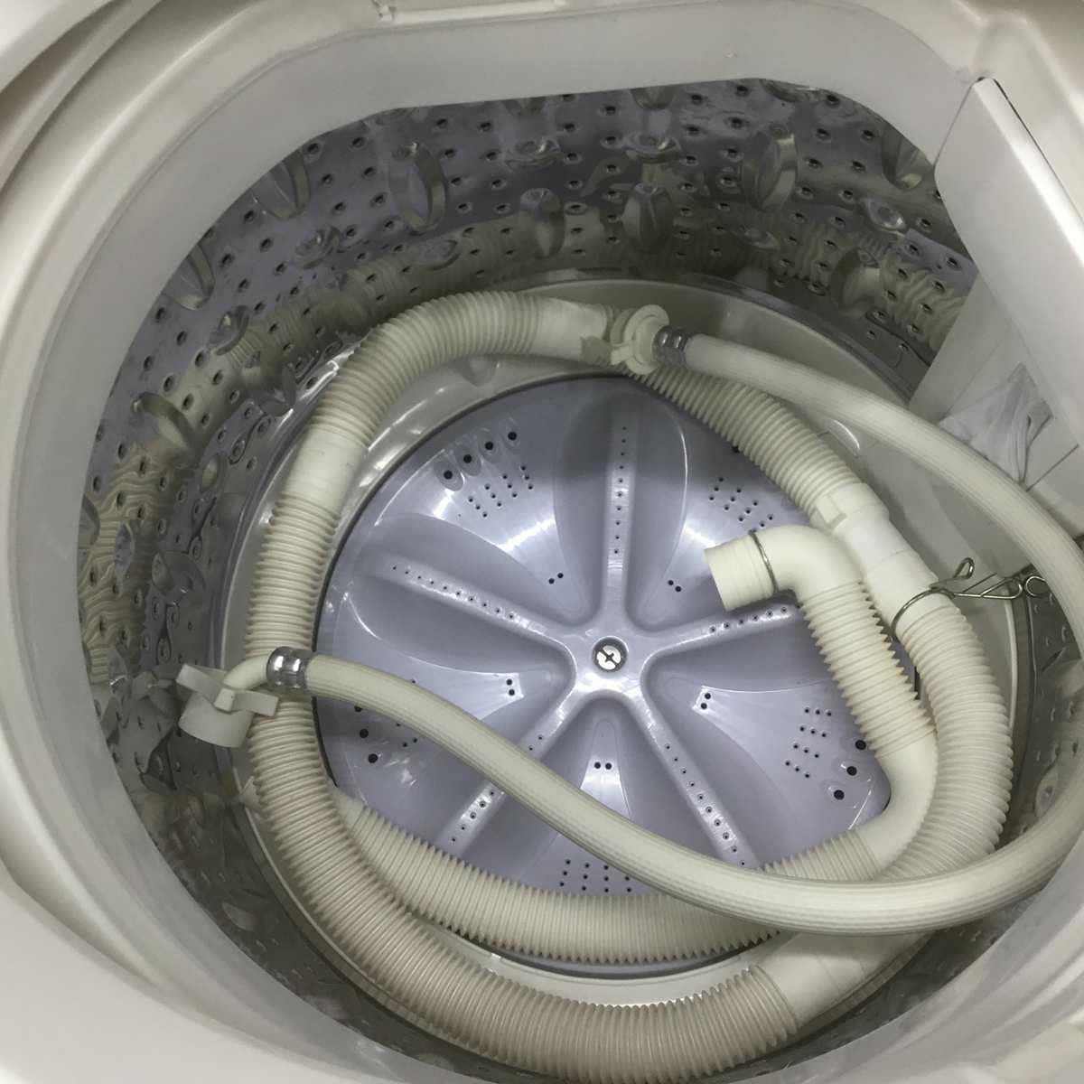 シャープ 洗濯機 4.5kg 縦型 ホワイト ES-GE4B-C 2018年製