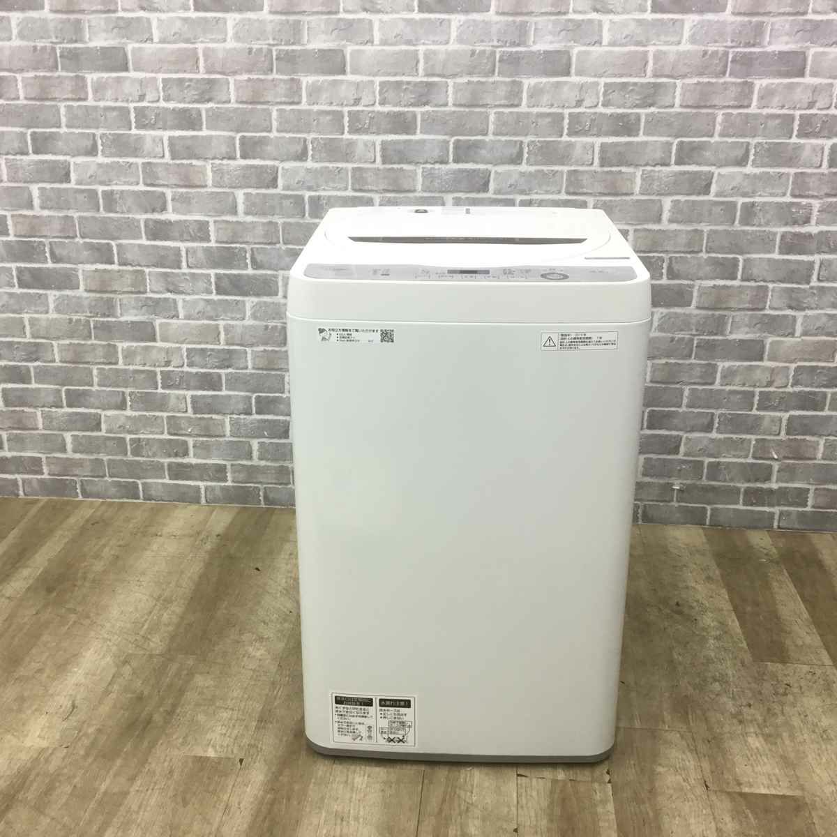 シャープ 洗濯機 4.5kg 縦型 ホワイト ES-GE4C-T 2019年製