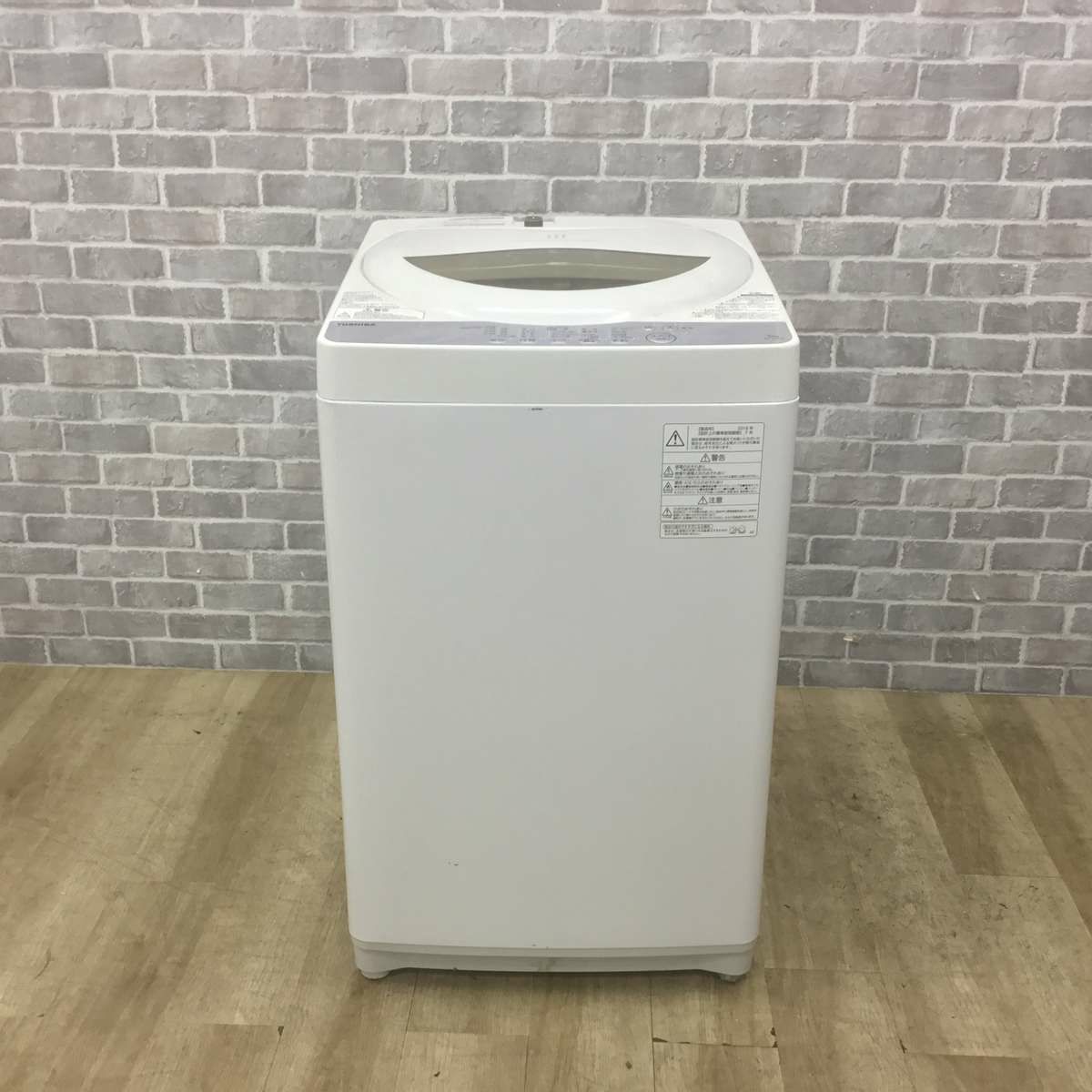 東芝 洗濯機 5.0kg 縦型 ホワイト AW-5G6(W) 2018年製