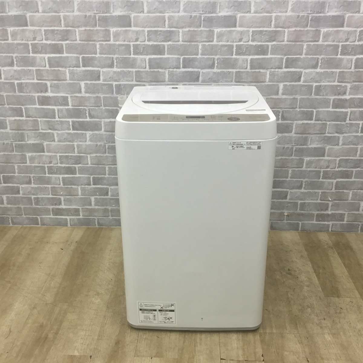 シャープ 洗濯機 6.0kg 縦型 ホワイト ES-GE6E-T 2021年製