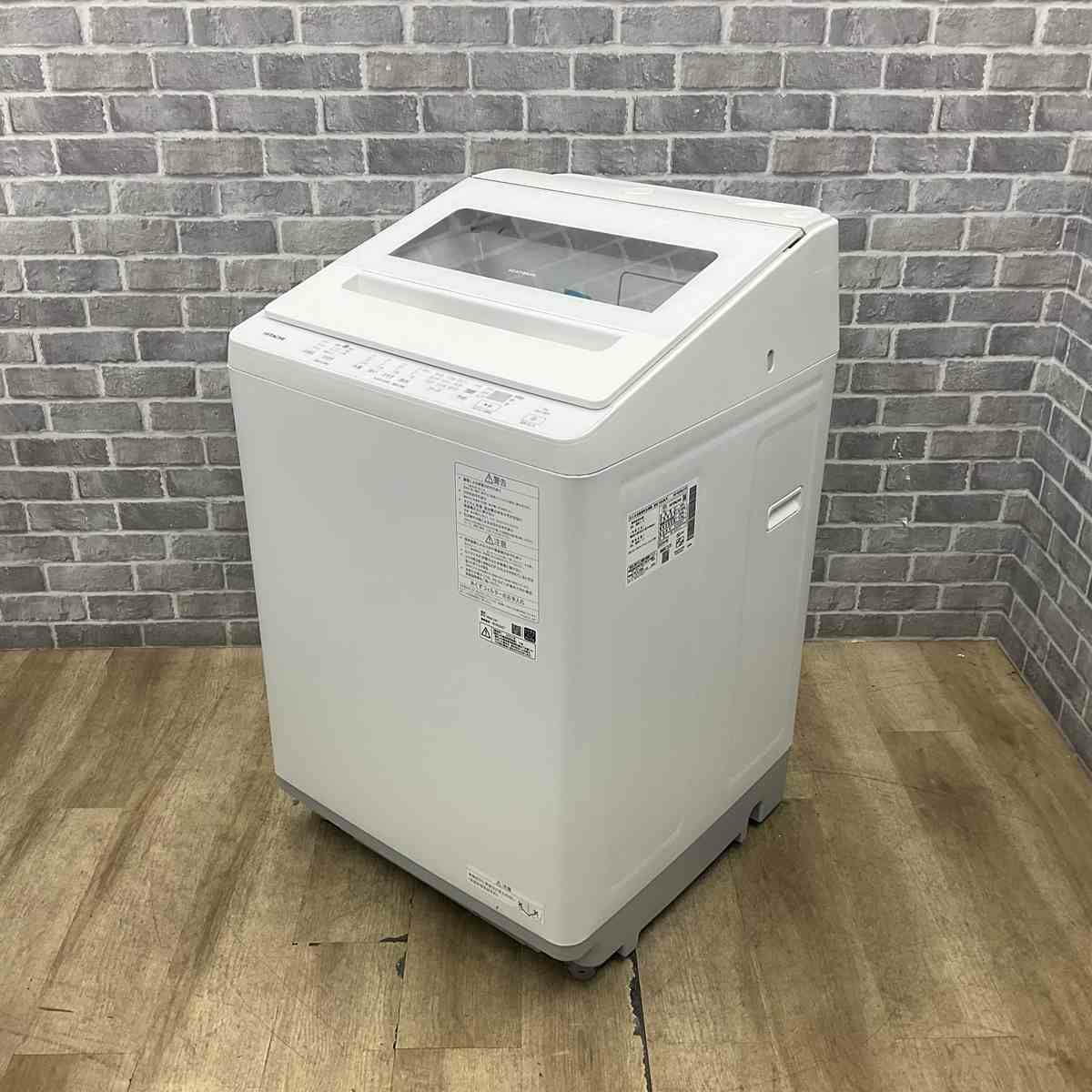 日立 洗濯機 8.0kg 縦型 ビートウォッシュ ホワイト BW-V80K 2024年製