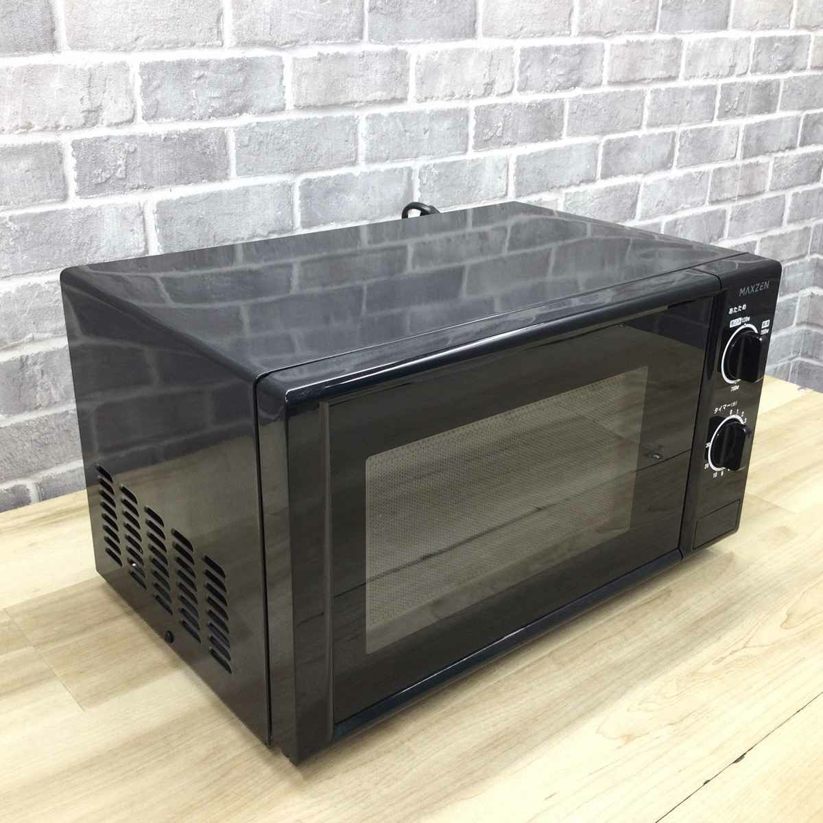 マクスゼン 電子レンジ 700W 17L 60hz 西日本専用 ブラック