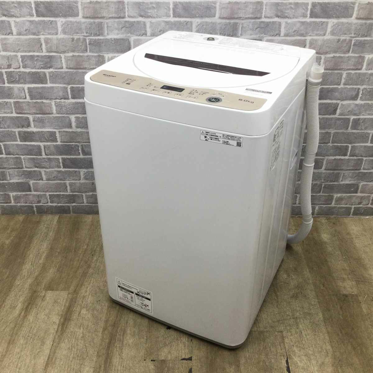 シャープ 全自動洗濯機 6.0kg ES-GE6F-T 2022年製