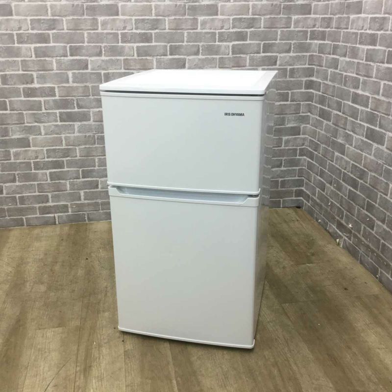 アイリスオーヤマ 冷蔵庫 2ドア 90L 右開き ホワイト IRSD-9B-W 2022年