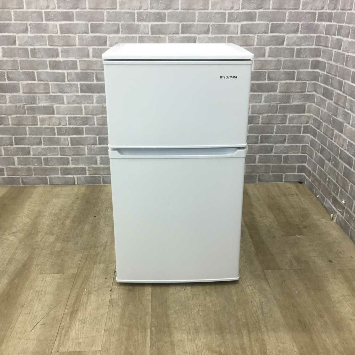 アイリスオーヤマ 冷蔵庫 2ドア 90L 右開き ホワイト IRSD-9B-W 2022年